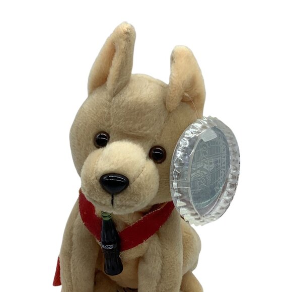 Vtg 1999 Coca Cola Streak the Jackal Plush Stuffed Animal Tunisia #0259 6" - Picture 2 of 9